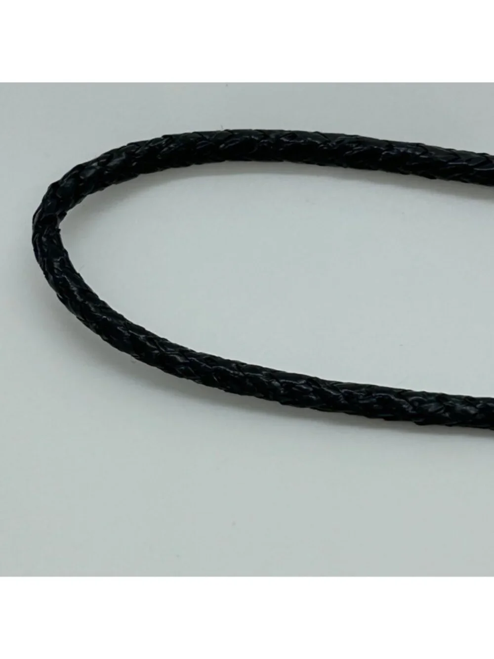Eagle Bolo Tie With Tarnished Patina On Black Braided Cord Western Cowboy Style - Picture 6 of 10